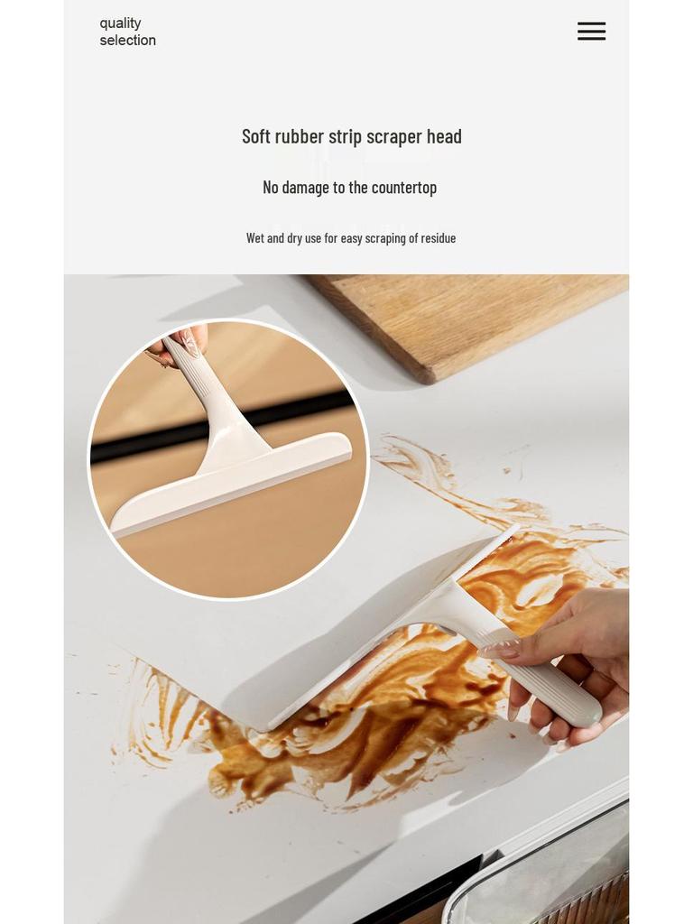 Wall-Mounted Kitchen Trash Can with Scraper - Wet Garbage Storage Bin for Cabinet Doors