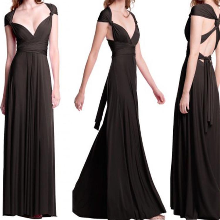 Abito Lungo Rosso con Fasciature Multiple - Sexy & Versatile