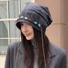 Large Head Circumference Stacked Hat Bohemian Style Beanies Cap Baggy Cap  for Autumn and Winter