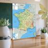 English-France Map-Geographic Map,Art Poster for Home,Classroom,Indoor/Outdoor,Educational Poster,Travel Tool,Unframed