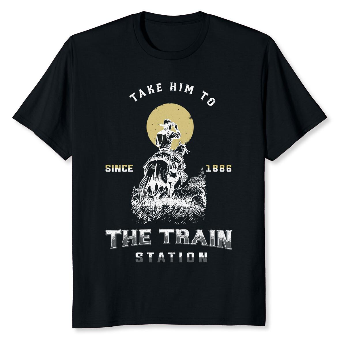 NEW LIMITED Take Him To The Train Station Since 1886 T-Shirt S