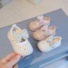 Summer Baby Shoes New Fashion Versatile Baby Girl Shoes Comfort Soft Anti Slip Breathable Sneakers Princess Flat Simple Sandals