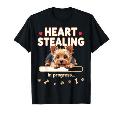 Heart Yorkshire Terrier Dog Funny Gift Yorkie Puppy T-Shirt