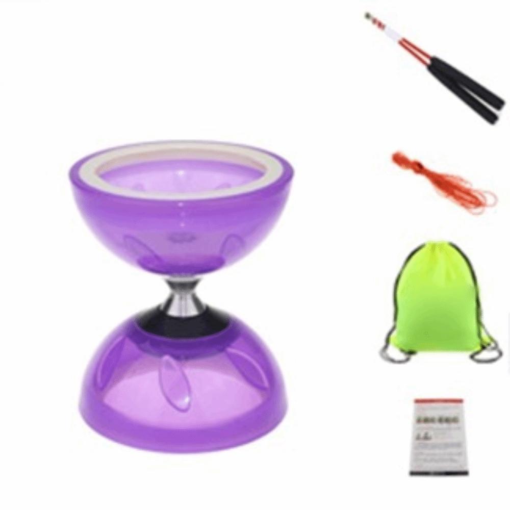 Bowl Shape Chinese Yo-yo Soft Mini Diabolo Chinese Yoyo Set Body Building Chinese Diabolo  Child
