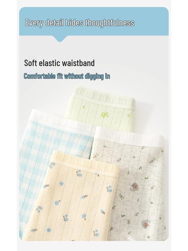 Children's Pure Cotton Boxer Briefs for Girls and Boys