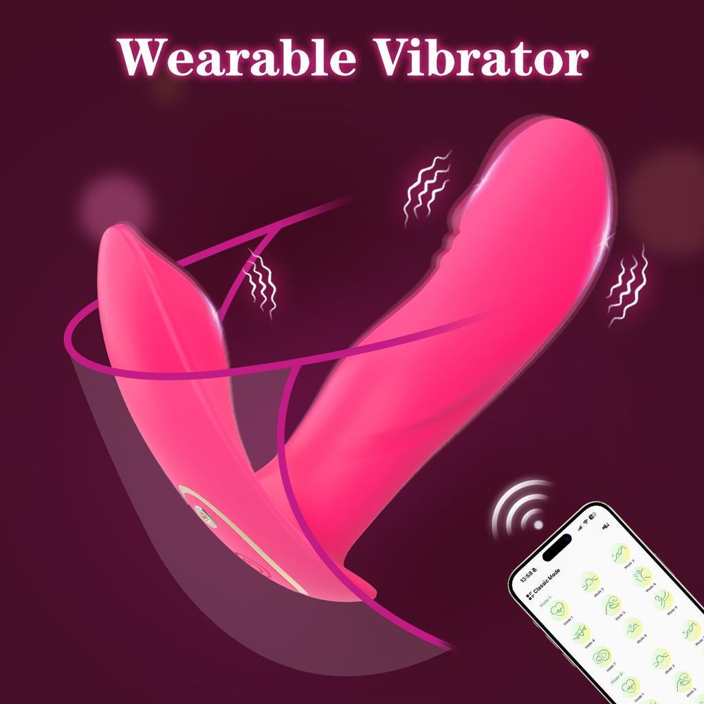 APP Control Wearable Vibrator for Women Clitoris Stimulator G-Spot Dildo Massager Female Anal  Plug Vibrating Adult Sex Toys