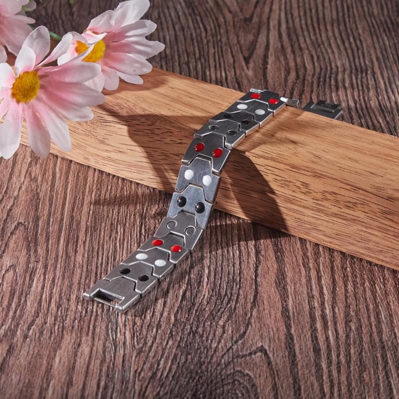 Bio Energy Medical Stainless Steel Bracelet Magnetic Couple Health Fashion Bio Therapy Jewelry for Sale