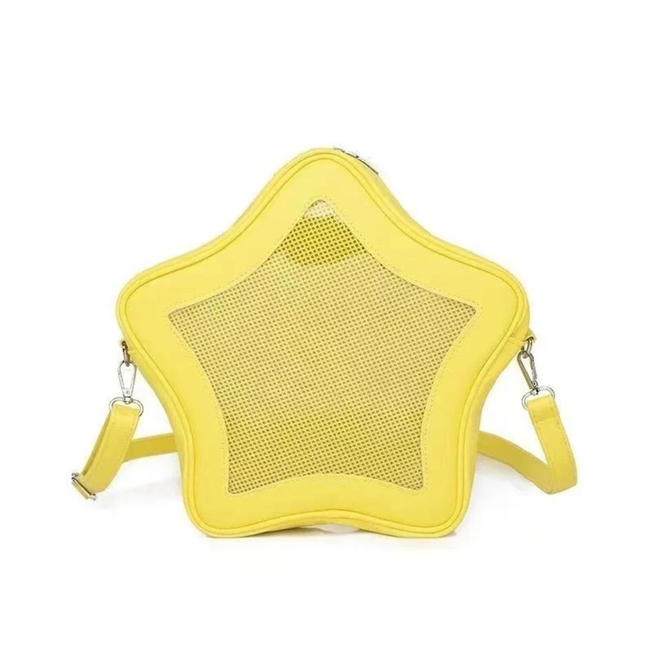 

Original Cute Kawaii Ita Bag Anime Five Pointed Star Two-Dimensional Crossbody Bag Street Fashion Ulzzang Shoulder Bag 30X27X8cm