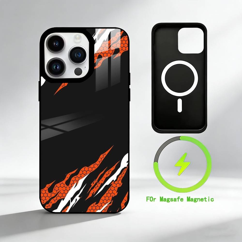 

F-Fluid Art Phone Case For iPhone 17 16 15 14 13 12 Pro Max Plus for Mirror Wireless Magnetic Cover iPhone17Promax