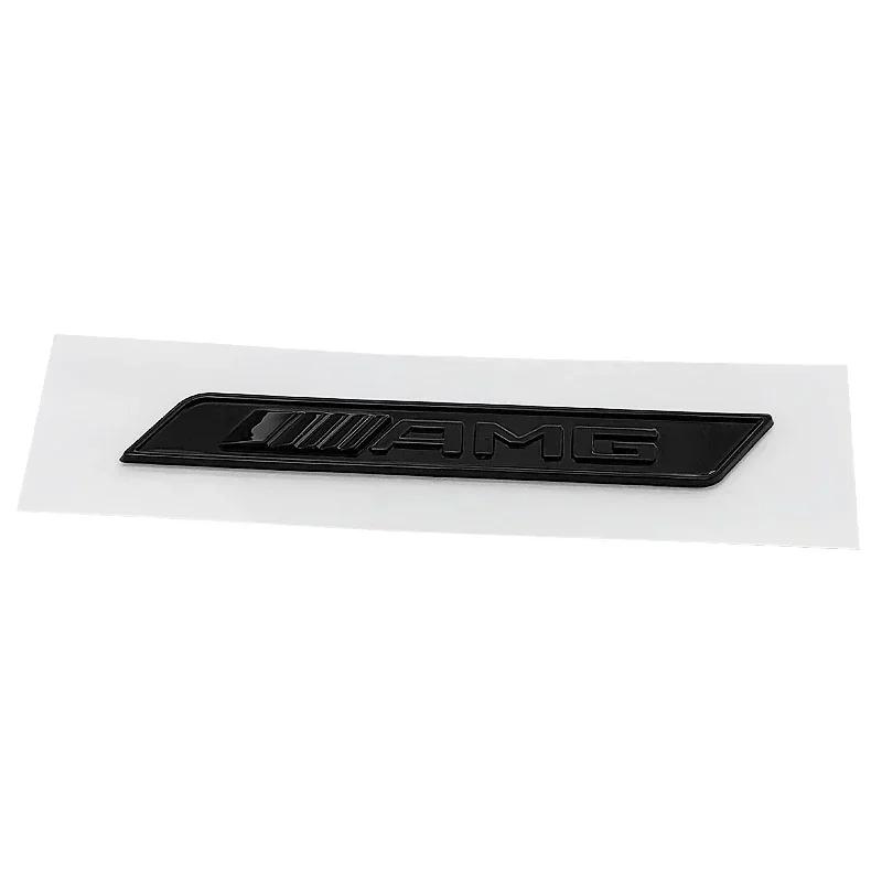 Car Sticker 1pc 3D ABS Chrome Red Black Logo AMG Emblem Car Fender Side Badge Decal For Mercedes Benz GLE W167 W166 AMG Sticker
