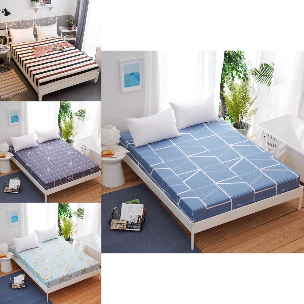 Sábana Bajera Ajustada de Lujo con Estampado Floral en Tamaños Twin Full Queen King Para Máximo Confort