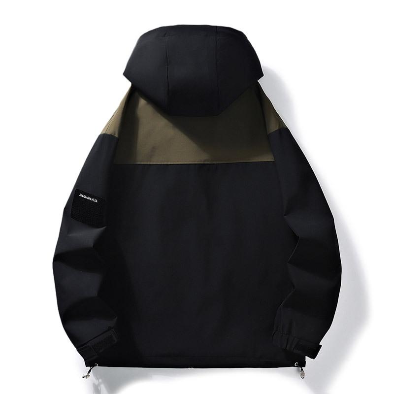 Spring and Autumn Outdoor Sports Jacket Men's Windproof Waterproof Hooded Charge Jacket Windbreaker Mountaineering Suit