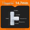 High-Temp Resistant Plastic Hose T-Connector, Quick Connect Fish Tank Accessory, PP Material
