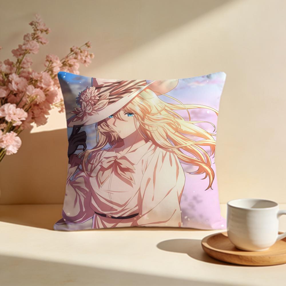 Stylish VViolet Evergardeniou Cushion Cover Stylish Washable Pillow Cover Ideal for Couch Bedroom Car Decoration