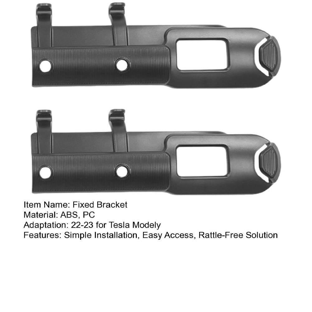 ABS Seat Belt Fixing Bracket with Two Couple for 2018-2024 Tesla Model Y Convenient Storage Non-destructive Installa