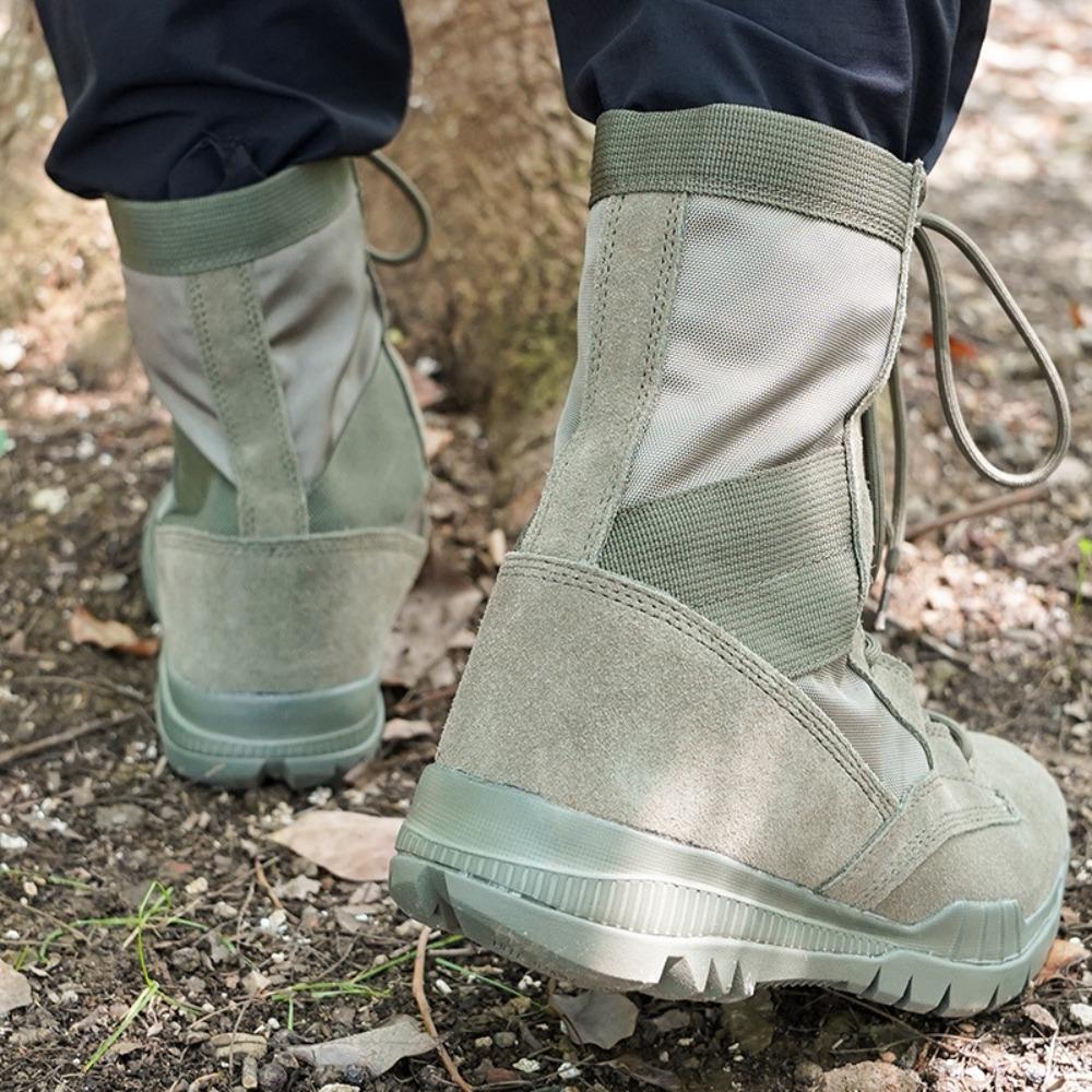 Fashion Lightweight Tactical Combat Boots Field Military Training High Top Breathable Casual Work Army Shoe Mountaineering Hiking Boots