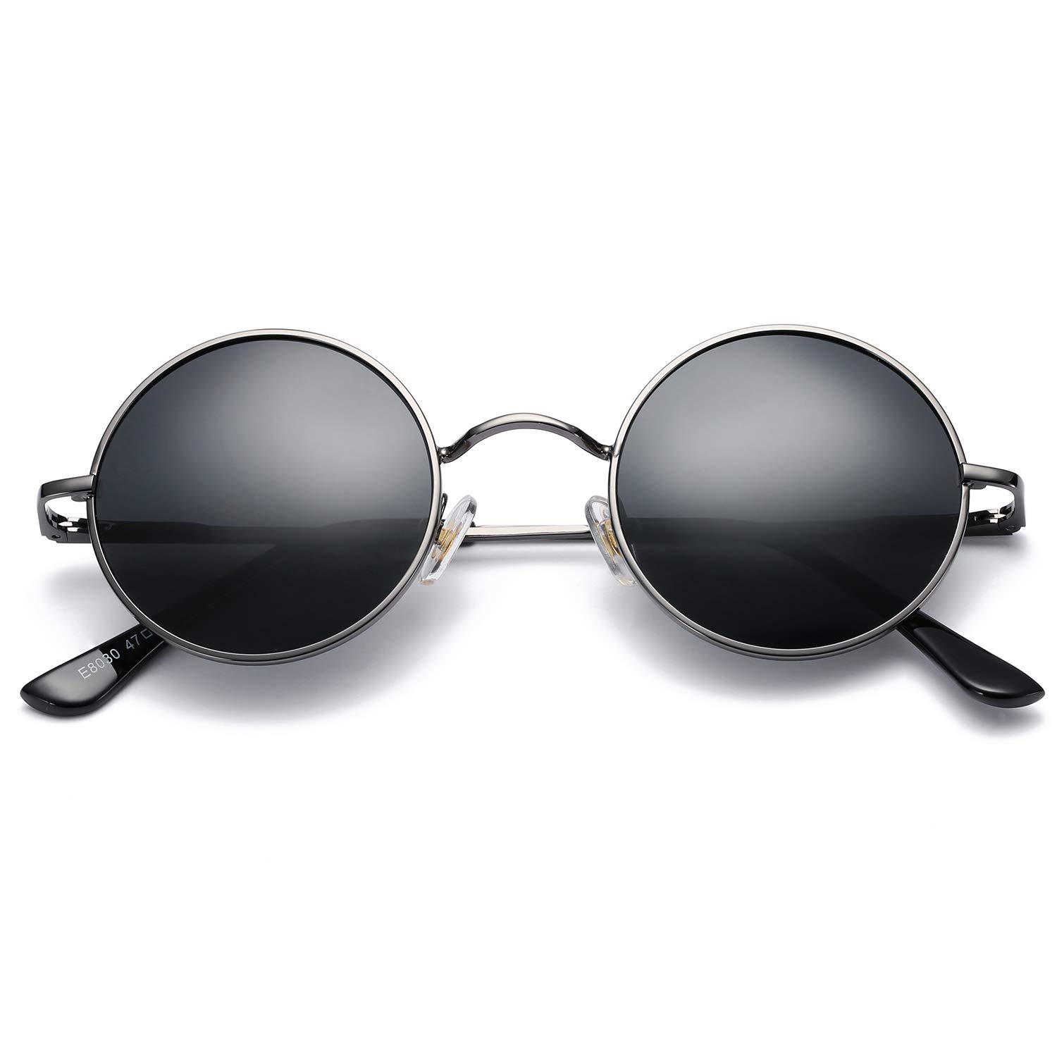 

Солнцезащитные очки Acme Retro Small Round Polarized для мужчин и женщин John Lennon C5 Gunmetal S Style, оправа/черные линзы,