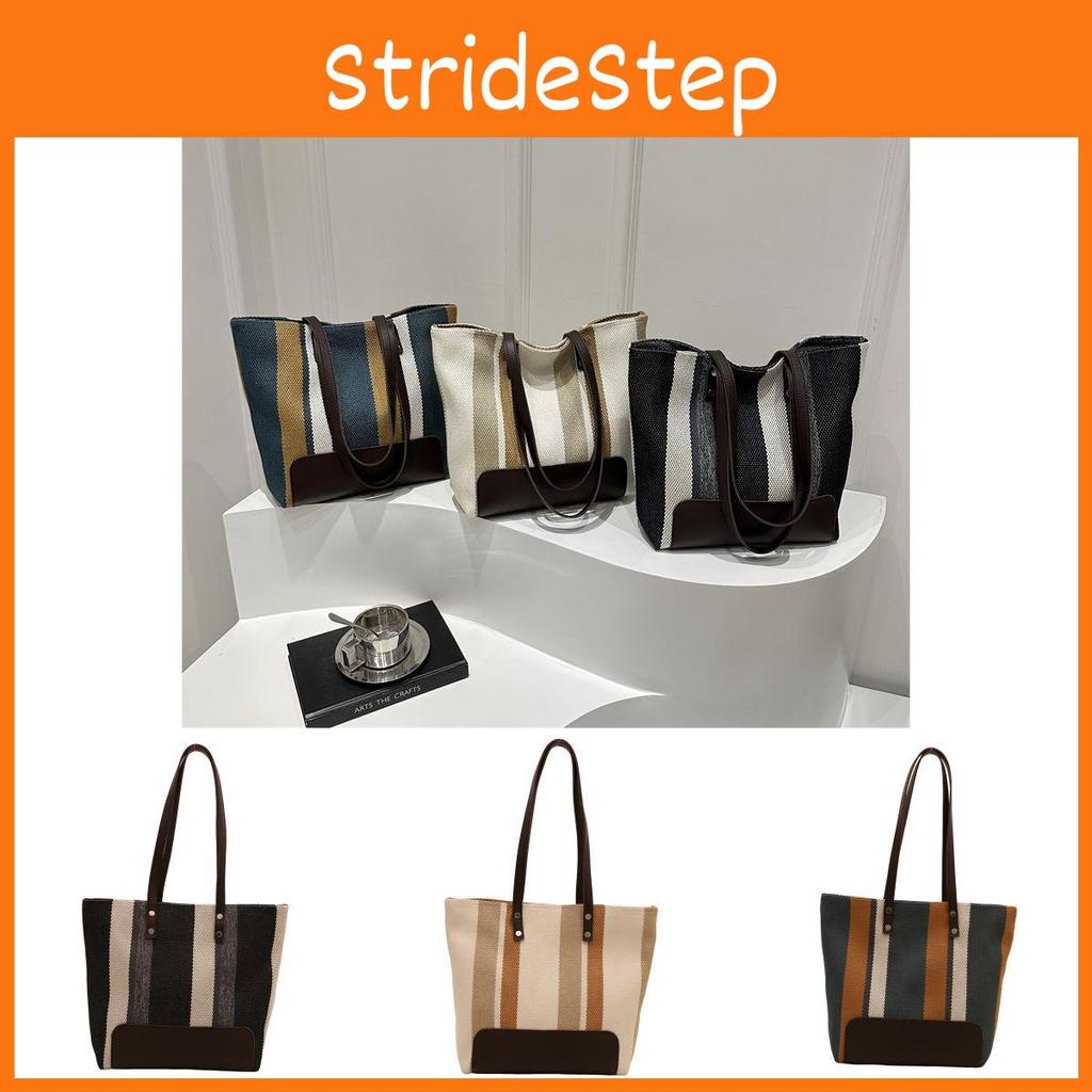 Stylish Colorblock Striped Tote Bag For Women With Spacious Design And Modern Urban Chic