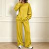 Women's Casual Neck Sweatshirt and Pants Set with Pockets, Fall Winter Comfortable Outfit