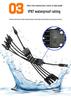 MC4Y Waterproof Solar Panel 4/5-Way Connector Plug