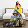 D-Dragon Quest Slimes Blanket  Warm Soft Novelty Plush Throw Blanket For Students Couch Bed Flannel Bedspread Bed Cover