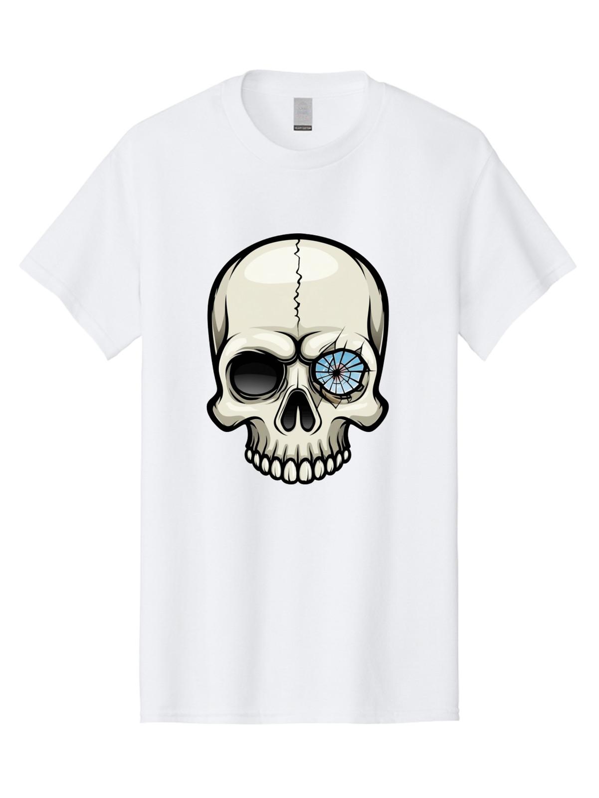 Skull Mens Graphic Tee, 100% Cotton, Casual Summer Wear S
