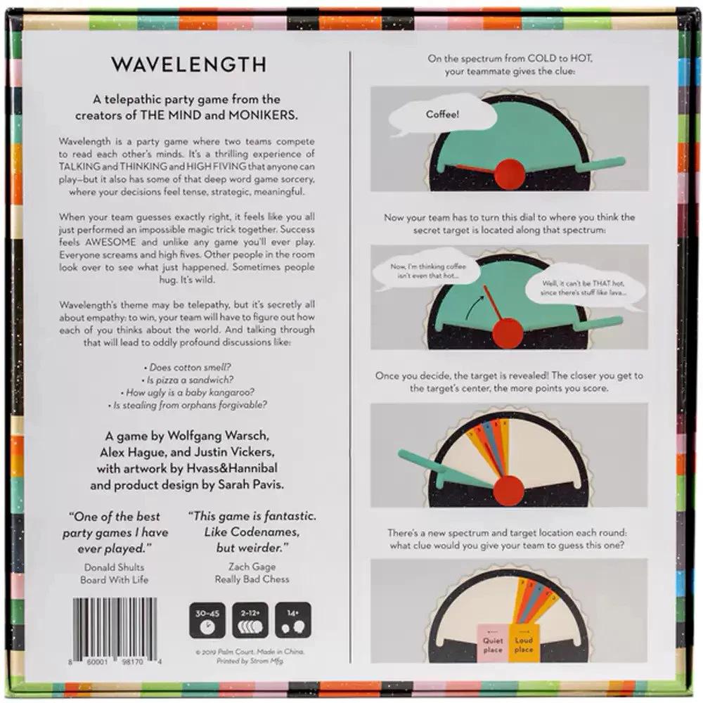 English Wavelength Radio Synchronization Board Game