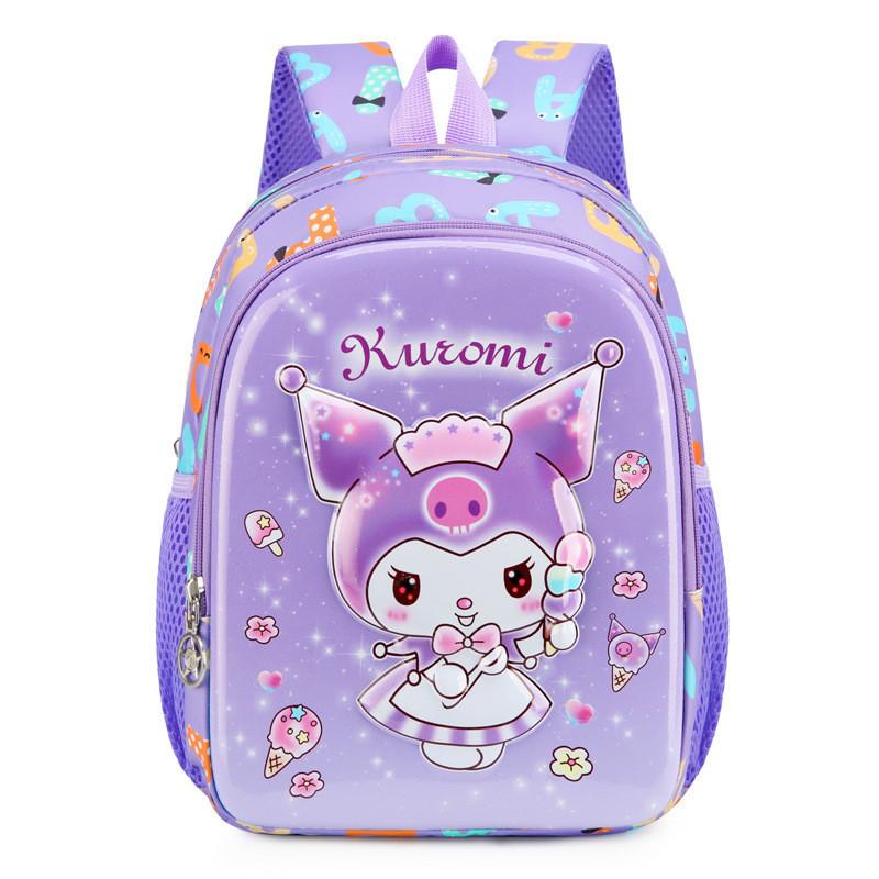 Adorable Cartoon Hard Shell Backpack For Kids Oxford Fabric Lightweight School Bag
