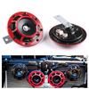 2 Teile/satz Rot/Schwarz Super Laute Kompakte Elektrische Blast Tone Air Horn Kit 12V 115DB für Motorrad auto