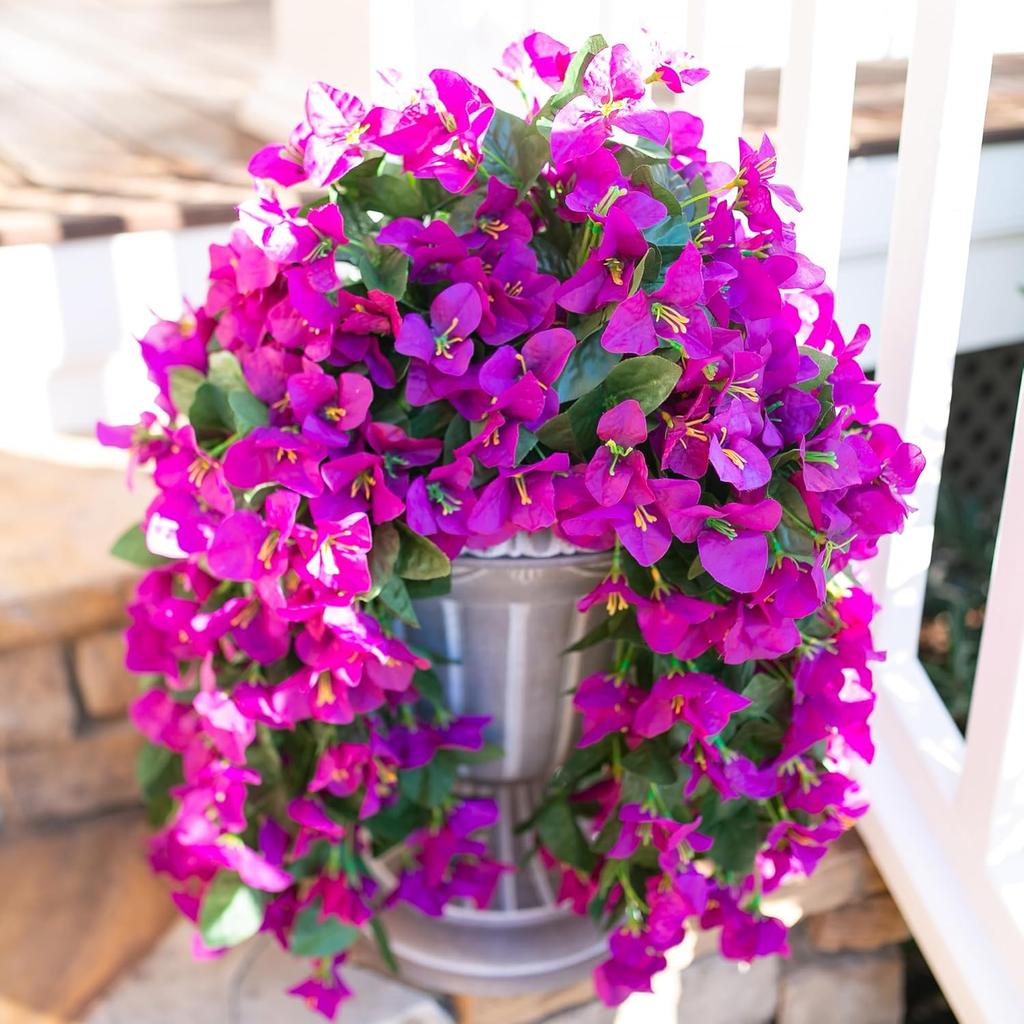 Artificial Flowers Vine Bougainvillea Wedding Home Room Valentine's Decor Outdoor Courtyard Garden Wall Hanging Arch DIY Gifts