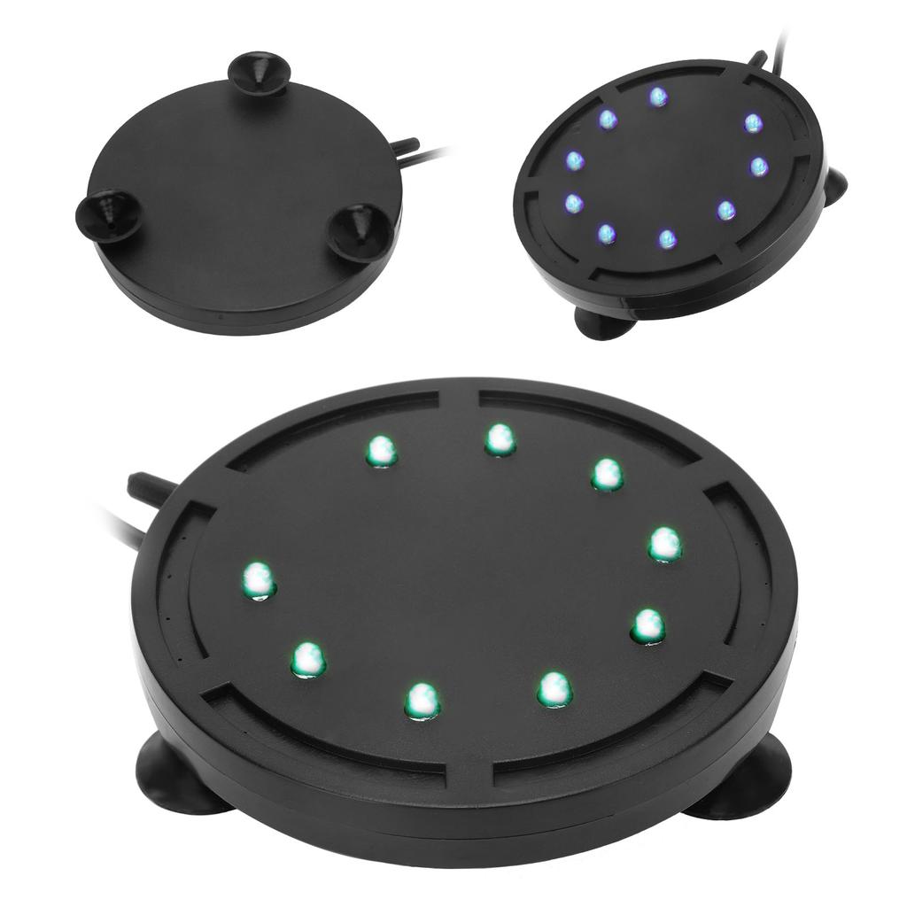 Akvarium LED Luftsten Akvarium Bubblare Syrediffusor med Ljus