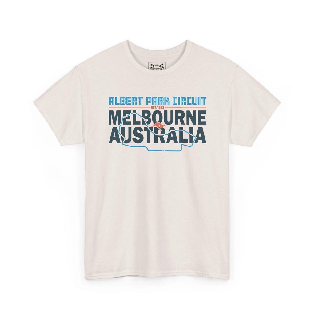 Formula Racing T-Shirt - Melbourne Albert Park Race Track Tee - Sports Car Gift