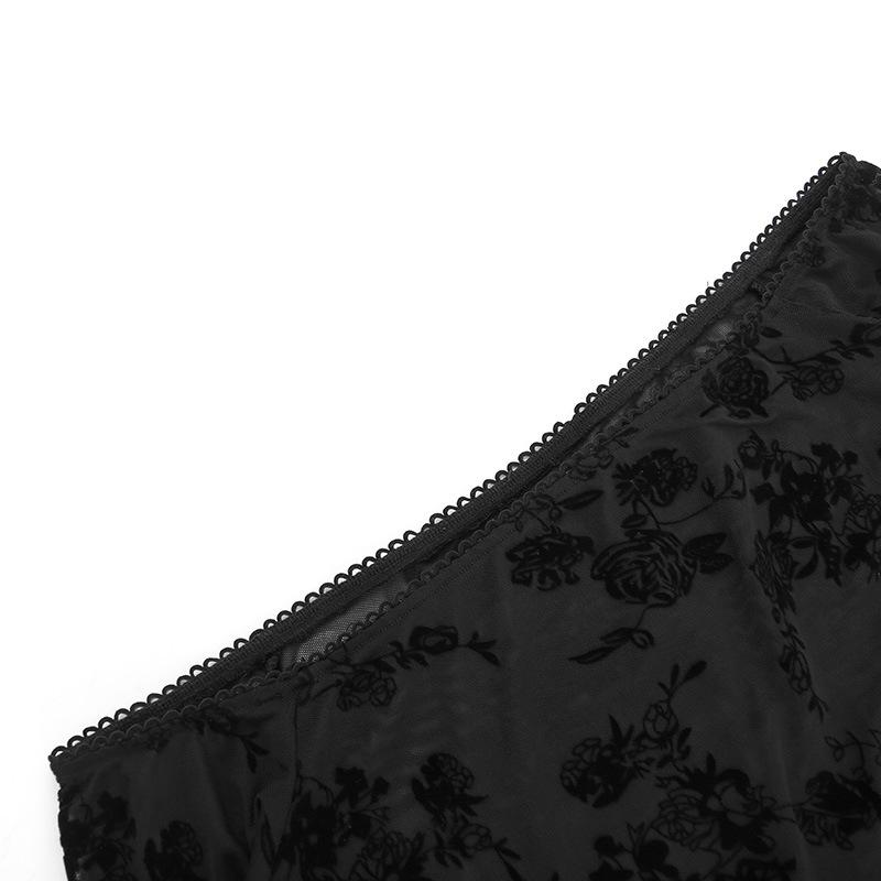 GMXIA Trend letnej halloweenskej párty Slim-fit Chain Cross Dvojitá gotická polovičná sukňa pre ženy