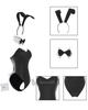 [Vynikající produkt] Roztomilý černý kostým Cosplay Bunny Girl s body, inspirovaný Mai Sakurajimou, ideální pro akce, kostýmové večírky a focení