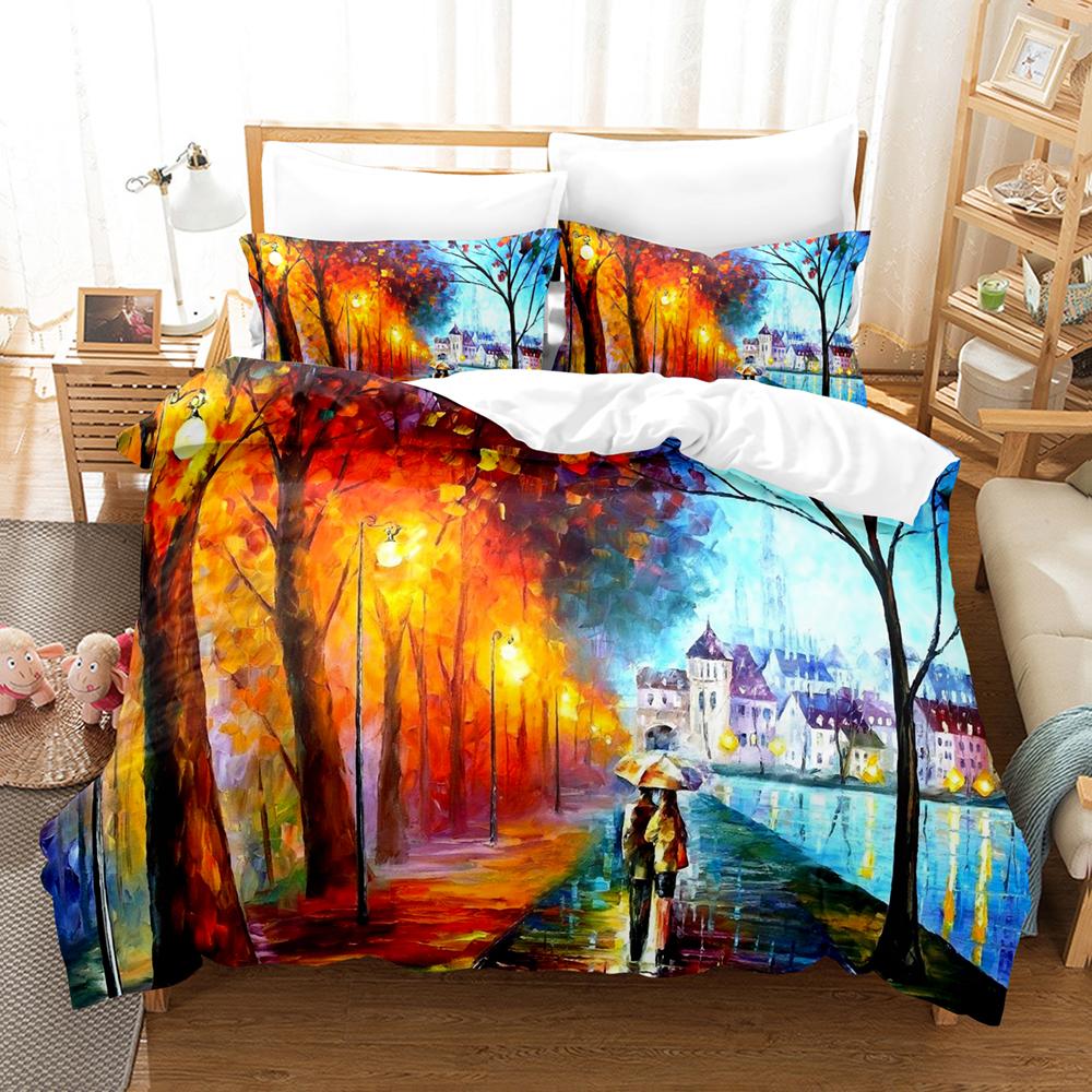 Comforter 3D Art. Bedding Sets With Twin Full Queen King Bedclothes