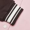 Fila Fashion Casual Knitted Long Sleeve Baseball Jacket Women Jacket Smoke-Pink F11W519501FPK