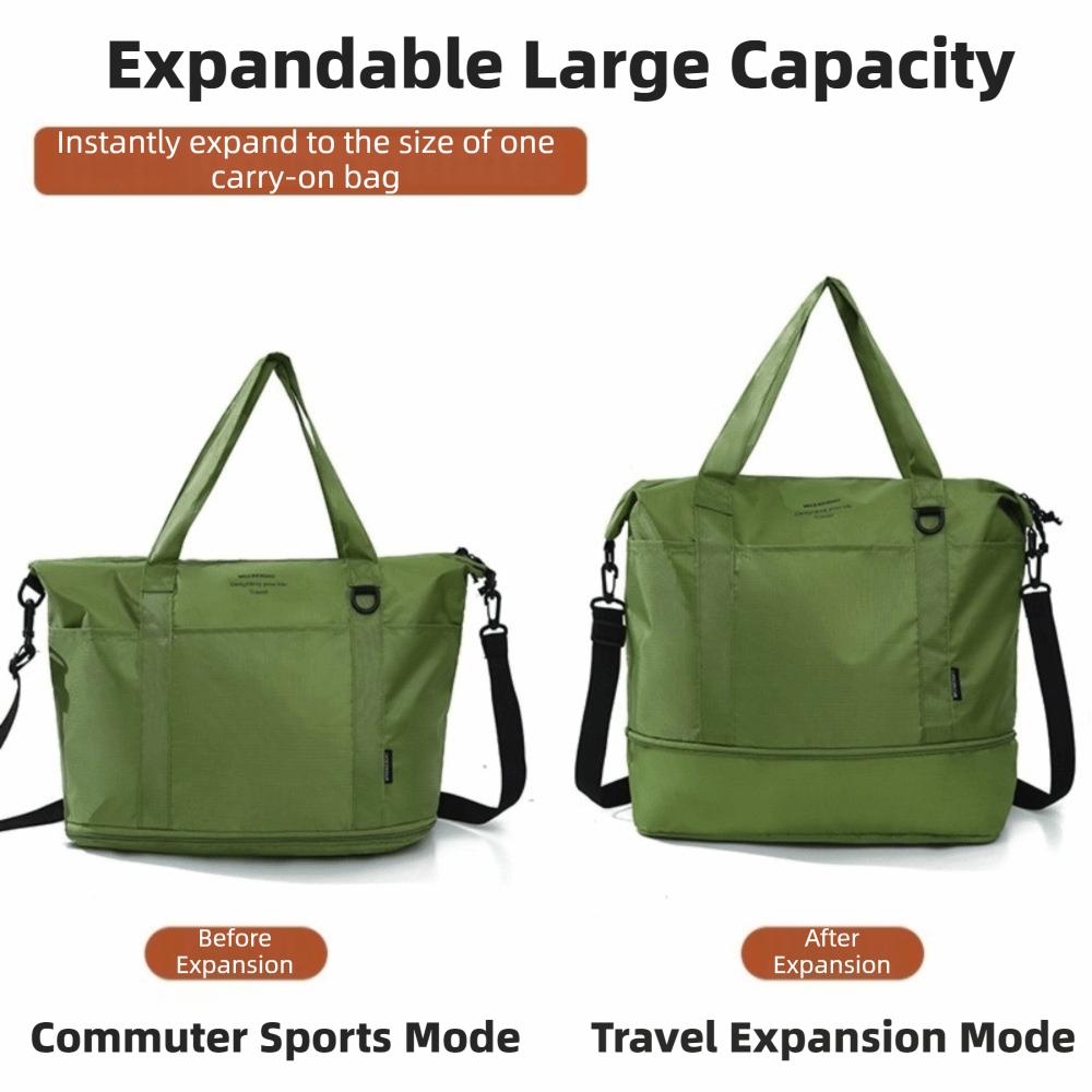 Lightweight Travel Duffel Bag Large Capacity Shoulder Bag Expandable Duffel Bag  Travel Use