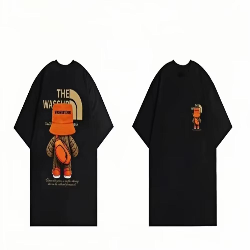 2026 Summer Tshirt Mens and Womens Summer Crew Neck Sports Casual Versatile Bear Letter Printing Mens and Womens Same Trend S