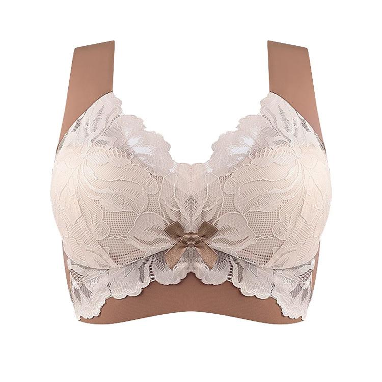 Plus Size Lace Bra for Women Plus Up Bras Seamless Wireless Bralette Comfort Thin Cup Brassiere Sexy Ladies Lingrie