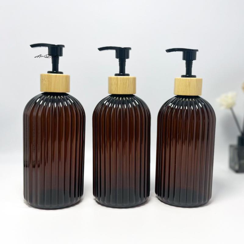 500ml Refillable Soap Dispenser with Pump for Kitchen & Bathroom Shampoo Body Wash Lotion Empty Container for Hands