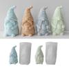 Faceless-Santa Candle Silicone Mold DIY Dwarf Perfume-Stone Candle Making Gypsum-Resin Mold Holiday Gift Home Decoration