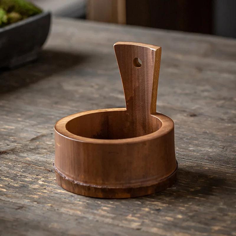 Sushi Snack Plate Bamboo and Wood Tableware Natural Wooden Plate Creative Snack Plate Tea Tray Dry Fruit Tray Fruit Bowl