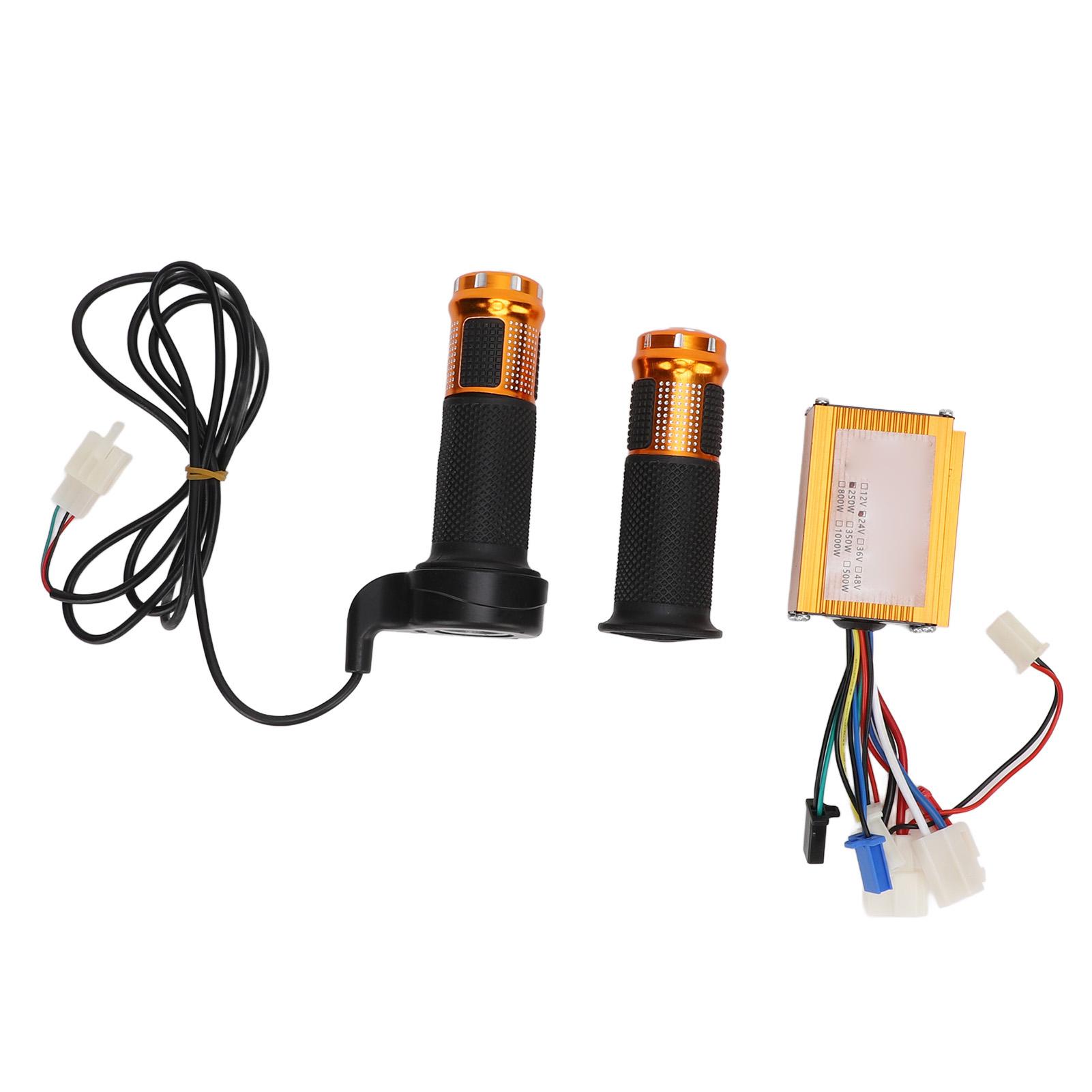 

24 В 250 Вт Контроллер для электровелосипеда с щеточным двигателем, Контроллер скорости двигателя из алюминиевого сплава с ручками газа для электрического