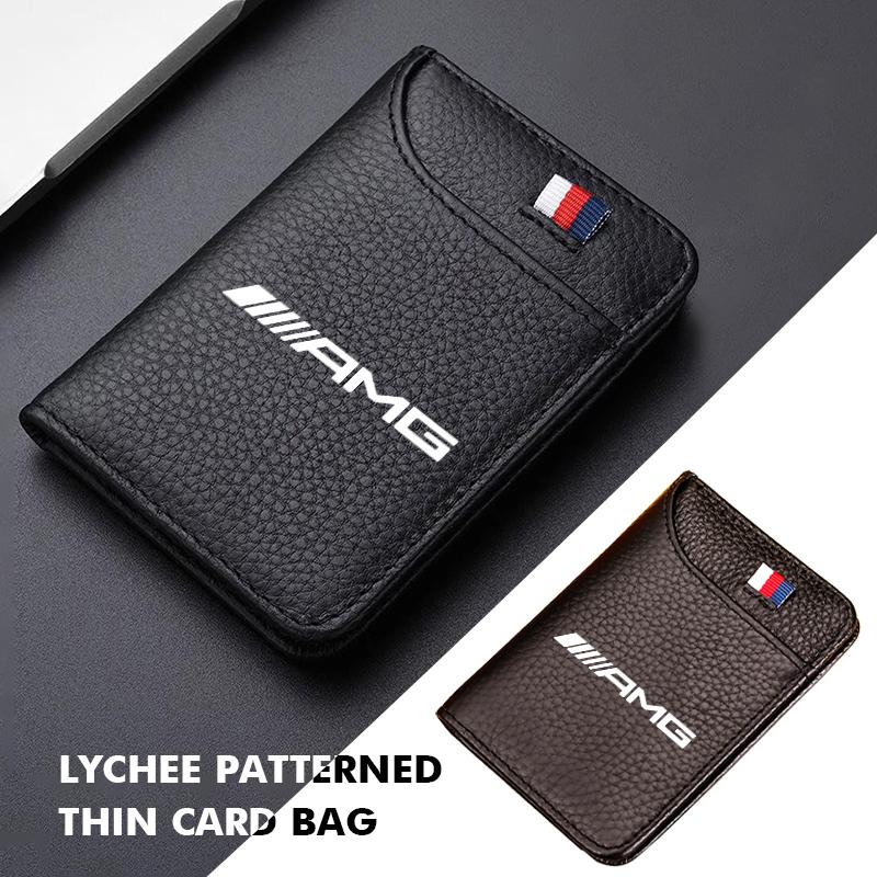 2025 Hot For Mercedes Benz Portable Wallet PU Leather Credit Card Wallet Purse Card Holder AMG A B C E S G Class A180 CLK CLA GL