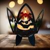 Halloween Gothic Mini Metal Candlestick Retro Hollow Out Candle Stick Stand Living Room Ornament Home Decoration
