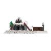 Non-Toxic Winter Mountain Landscape Model Building Blocks City Street Snow House Scene Construction Moc Bricks Diy Kid Toy Christmas Gifts