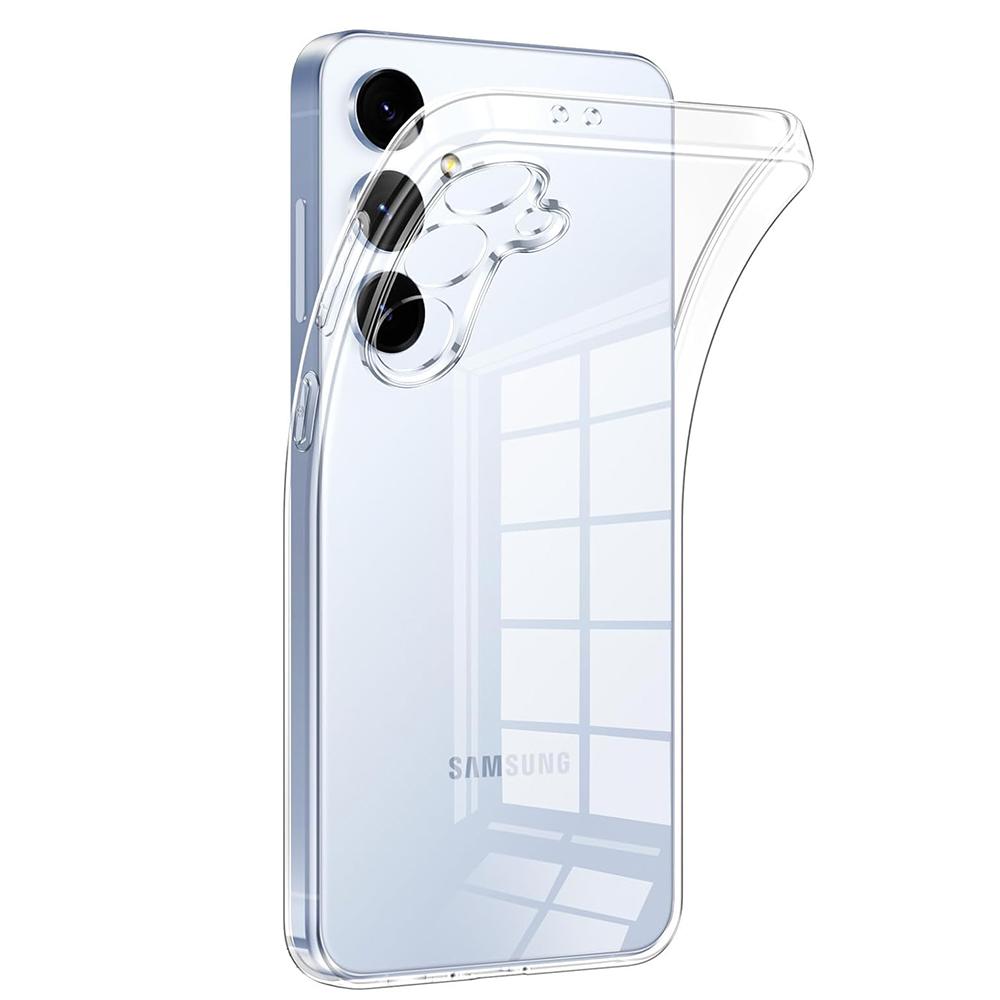 Transparent Black Silicone Soft Case For Samsung Galaxy S25 Edge S24 S21 FE S23 S22 Ultra Plus Ultra-Thin Clear Cover Slim Shell