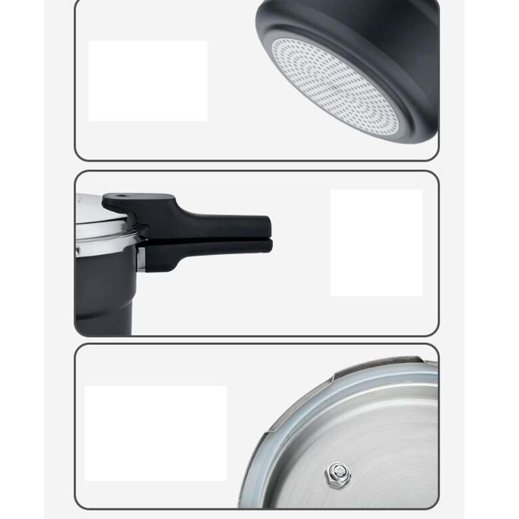 Cook Stainless Steel Pressure Pot for Gas And Induction Stoves - Easy Meal Prep Solution