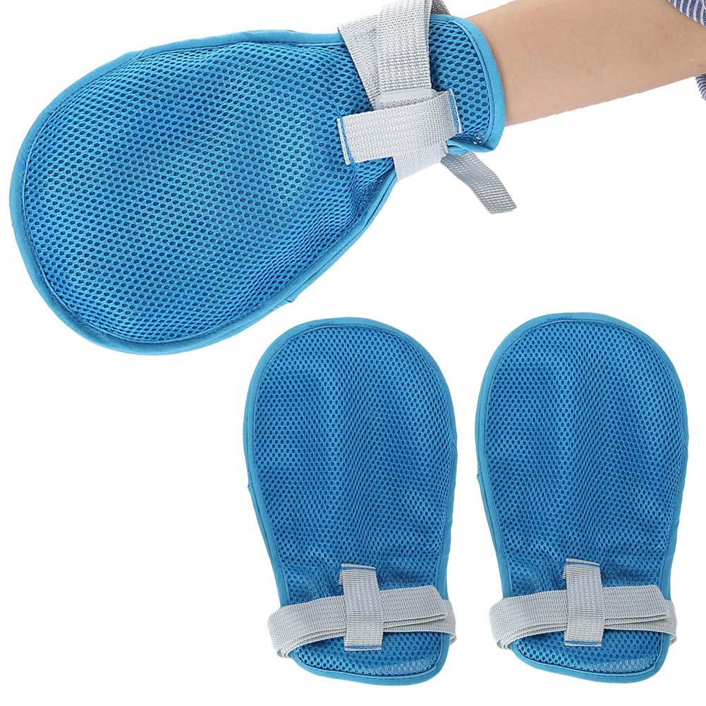 2 Stück Fesselhandschuhe Fingerkontroll-Fäustlinge Handinfektionsschützer Finger Hand Fixierhandschuhe