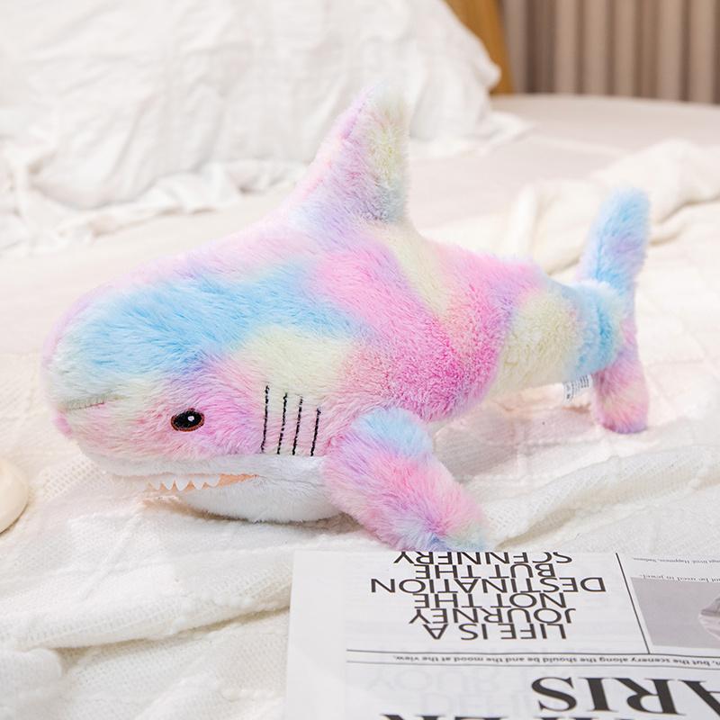 

Non-Toxic Plush Whale Soft Toy Stuffed Colorful Shark Plushie Aquatic Animals Doll Huggable Ocean Plush Toy 40cm